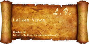 Lelkes Vince névjegykártya
